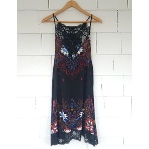 NWT Free People Lace Patterned Slip Dress Small